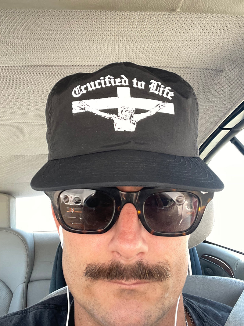 Crucified to Life hat by War Within, worn